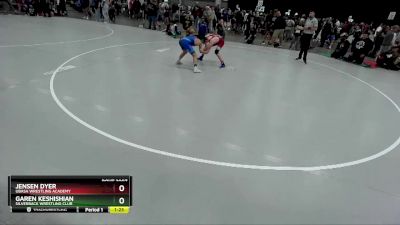 113 lbs Champ. Round 2 - Jensen Dyer, Ubasa Wrestling Academy vs Garen Keshishian, Silverback Wrestling Club