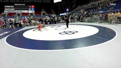 94 lbs Cons. Sub-rd Of 16 - Ryder Gill, IL vs Gavin Light, OK