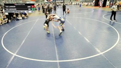 Junior Boys - 175 lbs 5th Place Match - Eli Larson, Alber Athletics Wrestling Club vs Eli Leonard, Sarbacker Wrestling Academy
