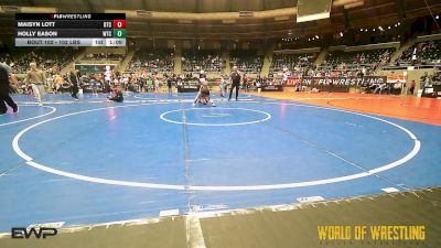 102 lbs 3rd Place - Maisyn Lott, Bison Takedown Club vs Holly Eason, WTC