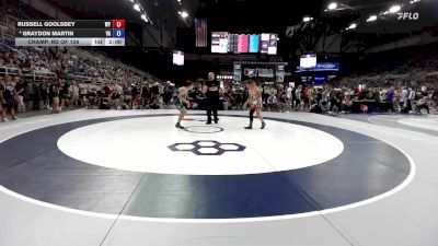 126 lbs Champ. Rd Of 128 - Russell Goolsbey, WY vs Graydon Martin, VA