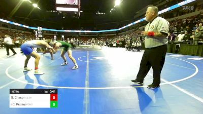 157 lbs Consi Of 8 #1 - Samuel Chacon, Clovis vs Christian Pebley, Ponderosa