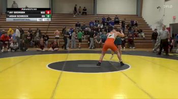 190 lbs Quarterfinal - Aidan Schrock, Clear Creek-Amana vs Jay Georgen, West Delaware, Manchester
