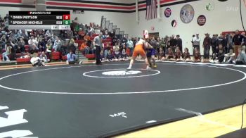 285 lbs 1st Place Match - Owen Pettlon, West Delaware, Manchester vs Spencer Michels, Oelwein