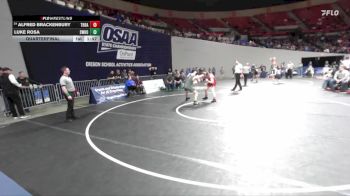 4A Boys 175 lbs Quarterfinal - Alfred Brackenbury, The Dalles Boys vs Luke Rosa, Sweet Home Boys