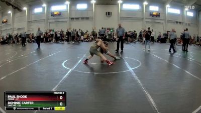 100 lbs Round 3 (10 Team) - Dominic Carter, Lake WC vs Paul Shook, FORGE