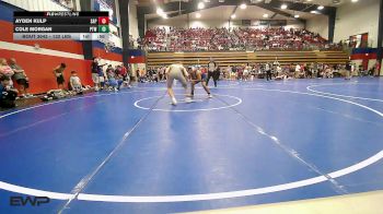 132 lbs Consi Of 8 #1 - Ayden Kulp, Sapulpa vs Cole Morgan, Pryor Tigers Wrestling