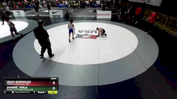 74 lbs Cons. Round 3 - Dominic Ayala, Inland Elite Wrestling Club vs Adam Rodriguez, Madera Wrestling Club