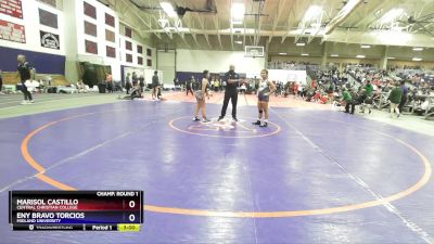 136 lbs Champ. Round 1 - Marisol Castillo, Central Christian College vs Eny Bravo Torcios, Midland University