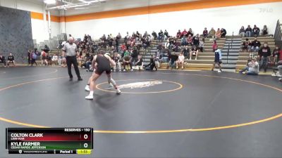 150 lbs Quarterfinal - Kyle Farmer, Cedar Rapids Jefferson vs Colton Clark, Linn-Mar