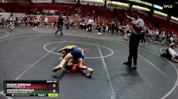 64 lbs Quarterfinal - Mason Wireman, Dayton Bandits vs Mayson Mcdonald, Parkersburg Cougars