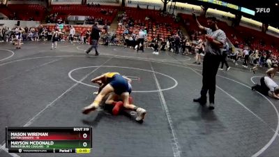 64 lbs Quarterfinal - Mason Wireman, Dayton Bandits vs Mayson Mcdonald, Parkersburg Cougars