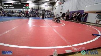 96-100 lbs Rr Rnd 2 - Aiden Jones, Tulsa Blue T Panthers vs Dylan Sadler, Barnsdall Youth Wrestling