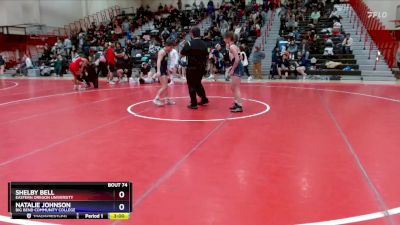 109 lbs Round 4 - Shelby Bell, Eastern Oregon University vs Natalie Johnson, Big Bend Community College