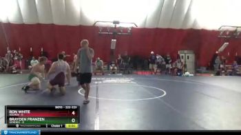 222-223 lbs Round 2 - Ron White, Holmen vs Brayden Franzen, Geneseo