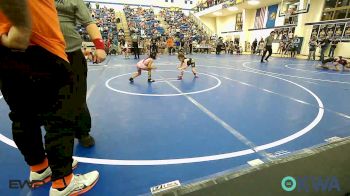 49 lbs Rr Rnd 3 - Paeson Forrest, Northeast Take Down Club vs Amavi Cline, Coweta Tiger Wrestling