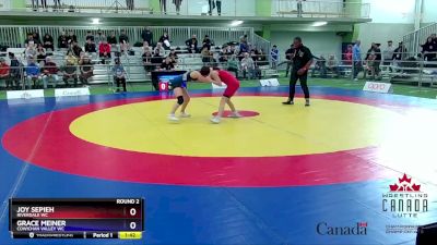 42kg Round 2 - Joy Sepieh, Riverdale WC vs Grace Meiner, Cowichan Valley WC