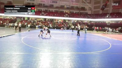 100 lbs Quarterfinal - Kiera Hersel, Rocky Mountain vs Aliayha Torres, Middleton