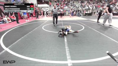 43 lbs Rr Rnd 3 - Henry Howell, Henryetta Knights Wrestling Club vs Arlo Fitzsimmons, Team Tulsa Wrestling Club