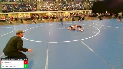 Boys 3rd-4th Grade - 63 Cons. Round 2 - Vincent Lange, Immortal Athletics WC vs Moxon Demmon, Moen Wrestling Academy