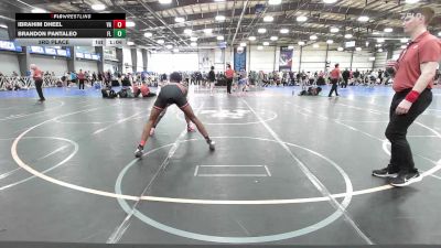 165 lbs 3rd Place - Ibrahim Dheel, VA vs Brandon Pantaleo, FL
