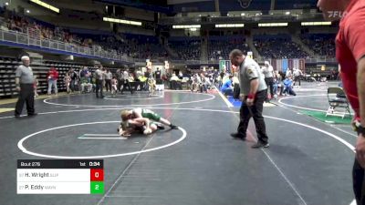 90 lbs Consi Of 32 #2 - Hoyt Wright, Slippery Rock vs Parker Eddy, Waynesburg