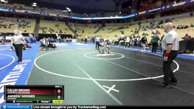 106 Class 4 lbs Cons. Round 2 - Calum Brown, Lafayette (Wildwood) vs Andrew Wiesner, Hickman