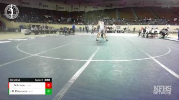 5A-285 lbs Semifinal - Deacon Peterson, COWETA vs Joshua Feliciano, CLAREMORE