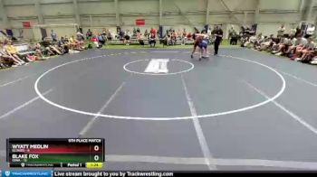 120 lbs Placement Matches (8 Team) - Wyatt Medlin, Illinois vs Blake Fox, Iowa