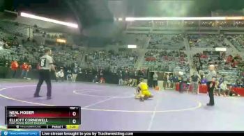 120 lbs Semifinal - Elliott Cornewell, Fort Wayne Bishop Dwenger vs Neal Mosier, Delta