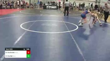 88 lbs Quarterfinal - Bradley Ruckman, Roxana vs Austyn Hunter, Bulltrained