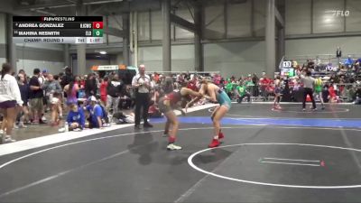 115 lbs Champ. Round 1 - Mahina Nesmith, ElDorado vs Andrea Gonzalez, Hoisington Jr Cardinal Wrestling Club