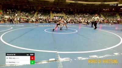 88 lbs Round Of 16 - Miles Merves, Naples Bears vs Dawson Beckley, Team Tulsa Wrestling Club