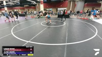 138 lbs Cons. Round 4 - Logan Isham, Southern Style Wrestling Club vs Clyde Adams, 512 Outlaw Wrestling