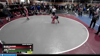 132 lbs Champ. Round 3 - Jose Toscano, Granger vs Blake Falkner, Mt. Spokane