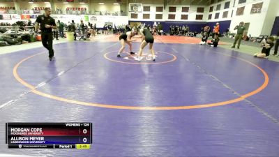 124 lbs Cons. Round 1 - Morgan Cope, McKendree University vs Allison Meyer, Lindenwood University