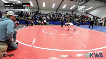 61 lbs Consi Of 4 - Axel Miller, Skiatook Youth Wrestling vs Kruz Means, Salina Wrestling Club
