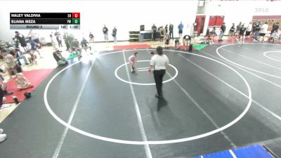 40 lbs Round 2 - Haley Valdivia, SoCal Hammers vs Eliana Meza, Pounders WC