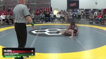 100 lbs 2nd Place Match (8 Team) - Bo Gibbs, Team Ohio (OH) vs Mateo Gallegos, Team 922 (OH-PA)