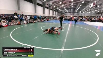 110 lbs Cons. Round 2 - Landyn Daniels, Apex Grappling Academy vs Sophia Rosales, Amped Wrestling Club