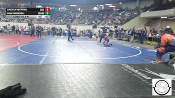 92 lbs Consi Of 8 #1 - Lincoln McPhail, Cascia Hall vs Liam Sherrell, Booker T Washington Carver