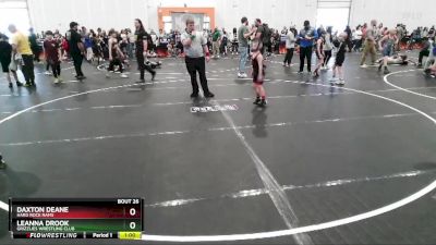 55 lbs Quarterfinal - Daxton Deane, Hard Rock Rams vs Leanna Drook, Grizzlies Wrestling Club