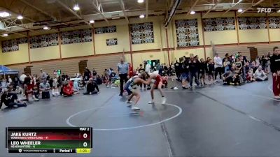 96 lbs Round 4 (10 Team) - Leo Wheeler, Headhunters vs Jake Kurtz, Warhawks Wrestling