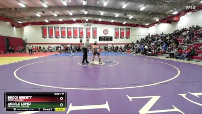 149 lbs Champ. Round 1 - Brock Birkett, Sierra College vs Angelo Lopez, Fresno City College