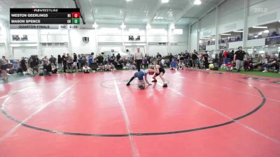 E-118 lbs Quarterfinal - Weston Geerlings, MI vs Mason Spence, OH
