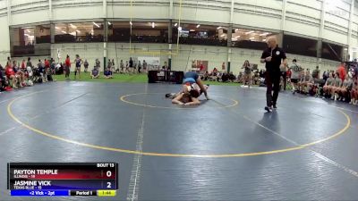 155 lbs Placement Matches (8 Team) - Payton Temple, Illinois vs Jasmine Vick, Texas Blue