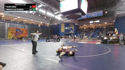 170 lbs Cons. Round 3 - Alivia Reed, Lehighton Area vs Mikayla Du Plessis, Southern Lehigh