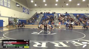 116 lbs Semifinal - Alyssa Rodriguez, Cerritos College vs Miya Galvan, East Los Angeles College