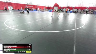 130 lbs Round 2 (6 Team) - Bridget Bankers, Team Blue vs Shannon Dolan, Team Red