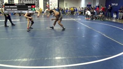 172 lbs Qtr-finals - Gage Wentzel, Montoursville vs Jesse Adams, Parkersburg South-WV